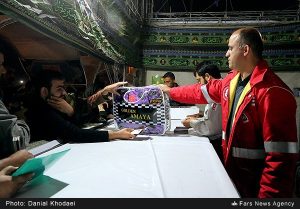 زائران حسینی در مرز شلمچه