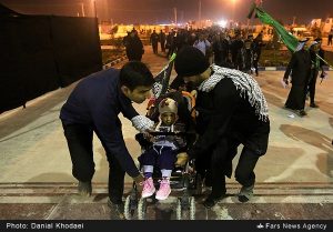 زائران حسینی در مرز شلمچه