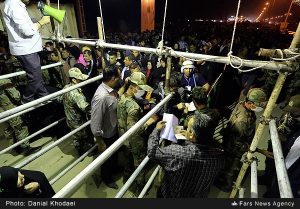 زائران حسینی در مرز شلمچه