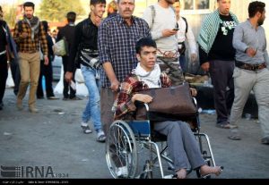 زائران اربعین در مرز مهران