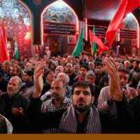 عزاداری زائران ایرانی در قالب موكب امام رضا