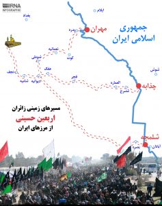 مسیرهای زمینی زائران اربعین از مرزهای ایران/عکس